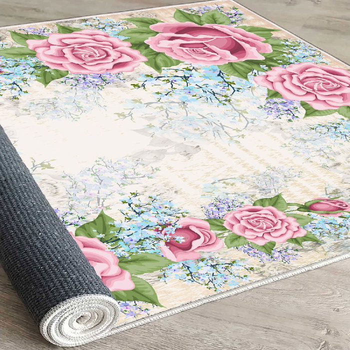 Conceptum Els1809 Alfombra de Pasillo de Terciopelo Multicolor 100 x 200 cm